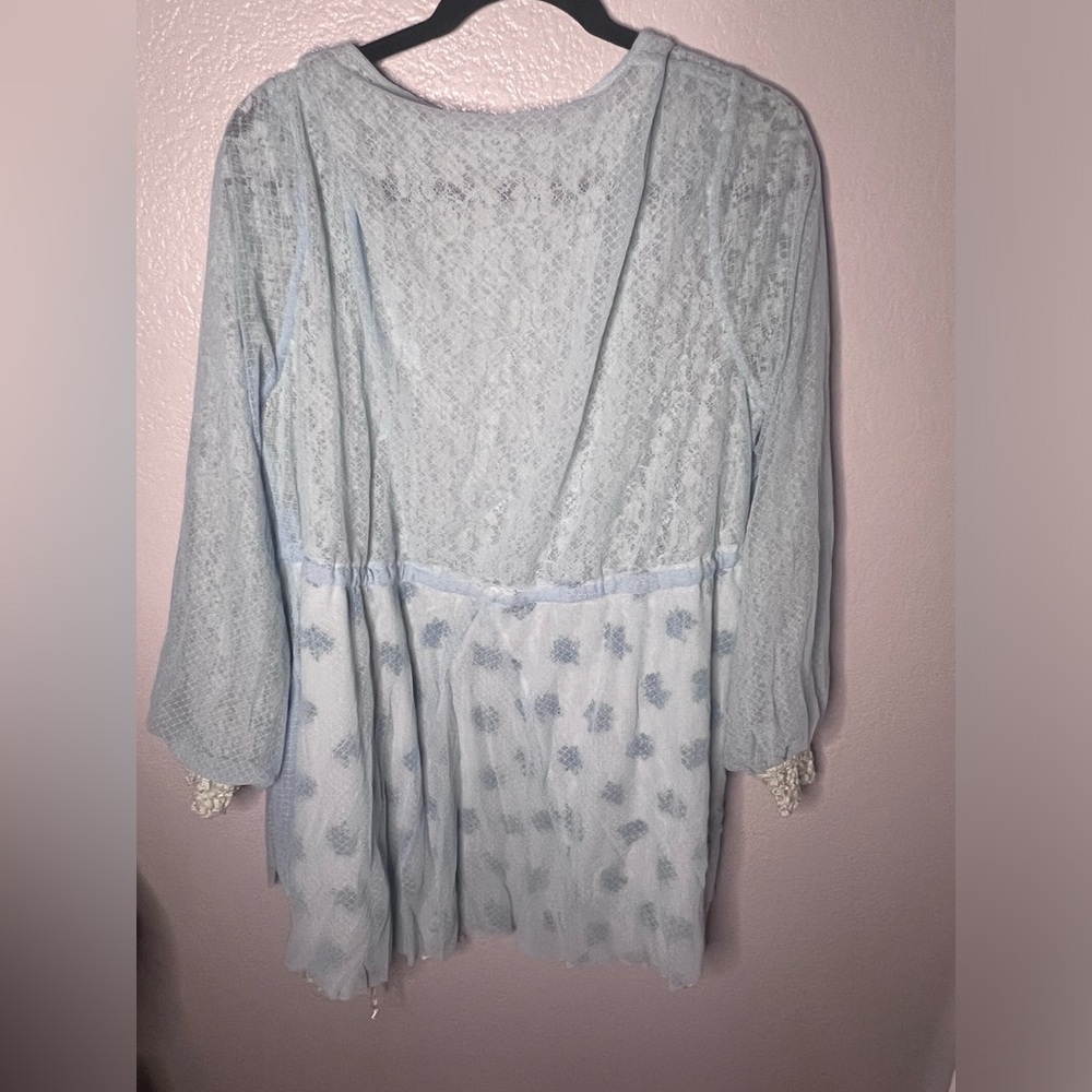 We are HAH! | Make it a Double reversible robe; cornflower blue; sz large. nwot - Picture 3 of 7